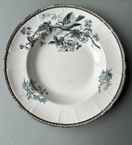 Antiker GUSTAFSBERG GUSTAVSBERG WEXIO TELLER VOGEL FLORAL GOLD SPEISETELLER 10,5" - Bild 1 von 6