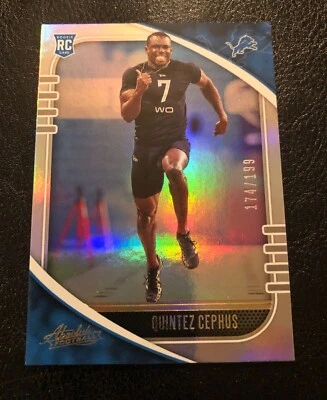 2020 Panini Absolute Football Spectrum Rookie RC /199 Quintez Cephus - Image 1 of 2