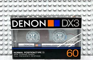 DENON DX-3 60 VS. CINTA DE CASETE BLANCA TIPO I (1) (SELLADA) - Imagen 1 de 3