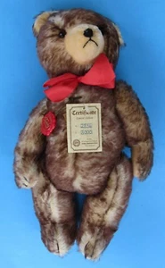 Hermann Original 15 Zoll brauner Mohair Teddybär - Bild 1 von 5