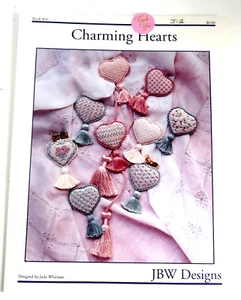 JBW Designs 2 1/4" mini Charming Hearts Cross stitch Chart for Hearts - Picture 1 of 4