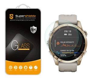 2X Tempered Glass Screen Protector for Garmin Fenix 7S/ Pro Sapphire Solar 42mm - Picture 1 of 5