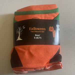 Halloween Two-Piece Pajama Set - Long Sleeve Top & Pants - Size: S (6-7) - Picture 1 of 3