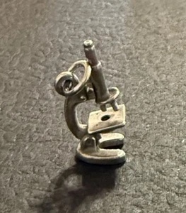 JAMES AVERY MIKROSKOP 3D CHARM STERLINGSILBER NICHT MEHR ERHÄLTLICH SELTEN - Bild 1 von 10