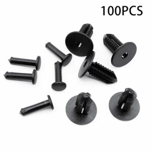 100* 7mm Loch Auto KFZ Verkleidung Befestigung Clips Spreiznieten Klips - Bild 1 von 7