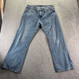 Vintage Gap 1969 Jeans Mens 36x32 Blue Light Wash Cotton Relaxed Baggy Denim - Picture 1 of 11