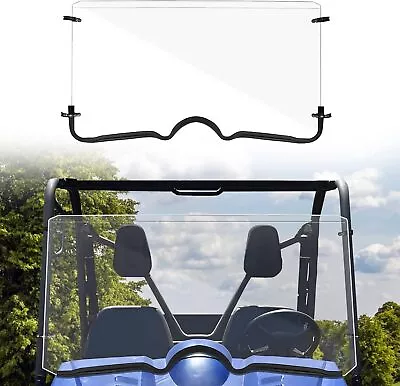 For Yamaha Rhino 450 660 700 Full Front Windshield 2004-2013 Scratch Resistance - Image 1 of 4