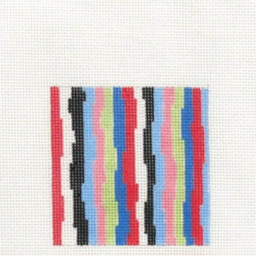 Susan Roberts Bold Waves Square Insert Handpainted Needlepoint Canvas 7885 - Image 1 of 1