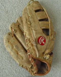 Vintage 1980s Rawlings Andre Dawson RSG9T Left Hander Leather Baseball Glove - Picture 1 of 3