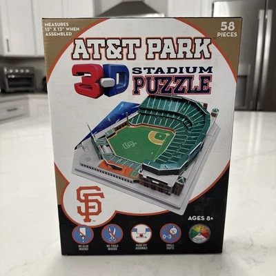 AT&T Park 3D Stadium Puzzle – San Francisco Giants (58 Pieces) - Image 1 of 4