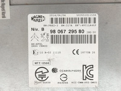 9806729580 2329589 navigationsgerät für PEUGEOT 2008 (--.2013- ) ACTIVE 2013 - Bild 1 von 4