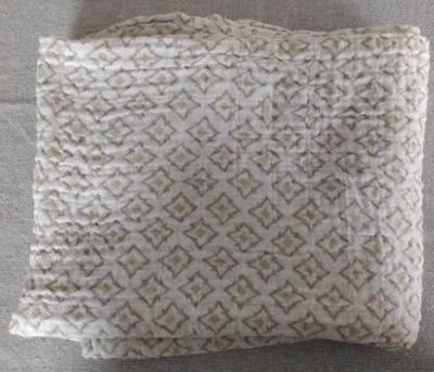 Wendy Bellissimo Thin Muslin Cotton Receiving/Swaddle Blanket Brown/Tan Diamonds - Image 1 of 4
