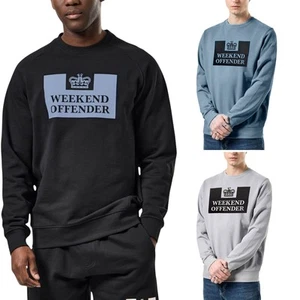Weekend Offender Mens Sweatshirt Penitentiary Crew Neck Pullover Casual Cotton - Picture 1 of 28