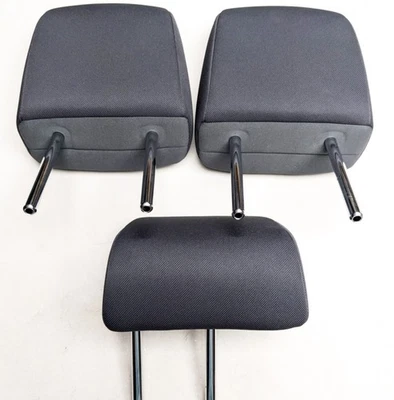 Juego de reposacabezas trasero 2da fila Toyota Highlander 20 21 22 tela negra Foto 1 de 4