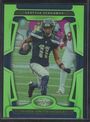2025 Panini Certified Jaxon Smith-Njigba #91 Lime Green 03/15 - Image 1 of 2