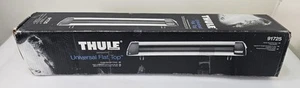Thule Universal FlatTop 6 Ski Roof Rack 91725 Snowboard Locking W/ Mount Clamps - Bild 1 von 8