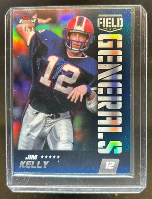 2024 Finest Jim Kelly Field Generals Blue Refractor #54/99 Bills - Image 1 of 2