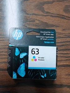 Brand New Genuine Sealed OEM HP 63 Tri-Color Ink Cartridge F6U61AN SEP 2026 NIB - Picture 1 of 11