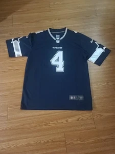 NFL Herren Dak Prescott Dallas Cowboys Nike Game Team Trikot - Navy Größe L - Bild 1 von 8