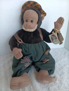 GANZ Cottage Collectibles Mango Monkey Yes No Bear 1985 New With Tags - Picture 1 of 8