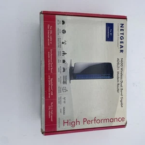 NetGear N600 Dual Band Wireless Gigabit ADSL2+ router Modem Router - Zdjęcie 1 z 6