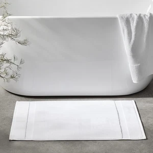 Tappetino da bagno 100% cotone biologico - 20 x 31 pollici, bianco - Foto 1 di 4