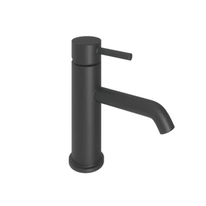 Aquadry Oria Standard Matt Black Round Sink Tap - Picture 1 of 8