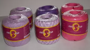 South Maid 6 pc lot 350 yd ea 1 purple 1 ombre purple 2 candy pink 2 wood violet - Picture 1 of 7