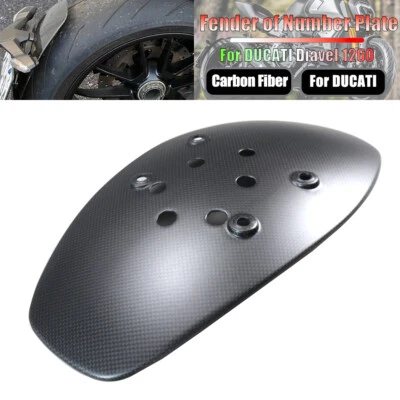 Guardabarros de placa numerada de fibra de carbono para Ducati Diavel 1260S 1260 Foto 1 de 4
