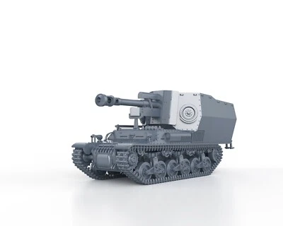 WARGAMEZONE WWII GERMAN - LEFH 18 AUF LORRAINE SCHLEPPER - 1/56 1/72 1/87 1/100 3D PRINTED