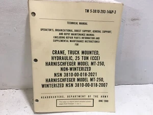 TM 5-3810-293-14&P-3. Crane, Truck mount, Harnischfeger Model MT-250, 1980 Rprnt - Picture 1 of 7