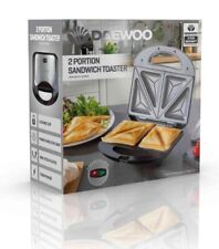 Daewoo 2 Portion Sandwich Toaster Deep Fill Non Stick Cheese Toastie 750W