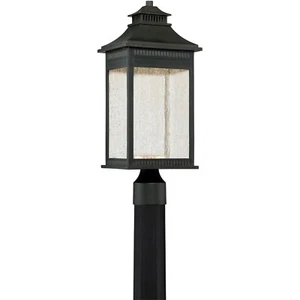 Quoizel Livingston 19.5" Large Outdoor Post Lantern Imperial Bronze LVN9008IB - Picture 1 of 5
