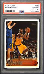 1996 Topps #138 Kobe Bryant PSA 10 Gem Mint