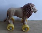 Vintage 1969 Tri-ang Line Bros Circus Lion Animal On Wheels
