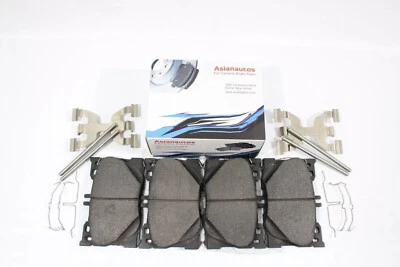 Pastillas de freno delanteras de cerámica Asianautos con hardware para Mercedes Benz C450 AMG 2016 Foto 1 de 4