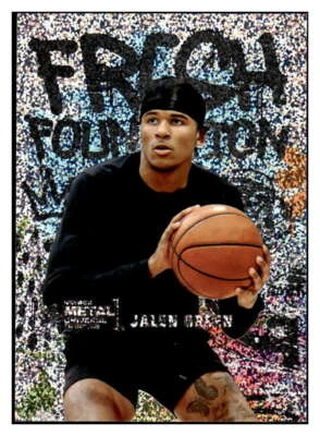 JALEN GREEN RC 2021 Skybox Metal Universe Champions /99 Fresh Foundatio ID:46895 - Image 1 of 2