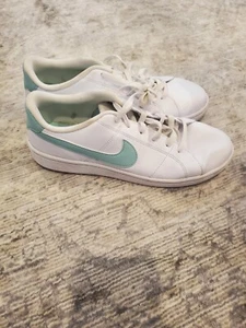 Nike Court Royale White & Mint Green CU9038-104 Training Shoe Women Size 10 - Picture 1 of 8