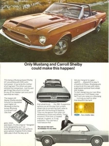 1968 Shelby Cobra Road & Track Magazine Advertisement Very Good Condition - Picture 1 of 1