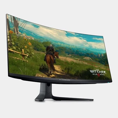 Dell Alienware 34'' Quantom Dot OLED Curved Gaming Monitor, AMD FreeSync Premium - Image 1 of 4