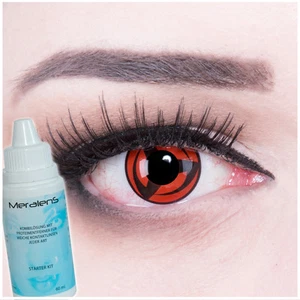 Farbige Kontaktlinsen Sharingan Kakashi Crazy Naruto Halloween Fasching Cosplay - Bild 1 von 3