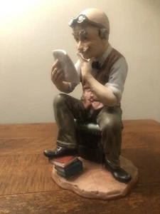 PUCCI ARNART “THE ACCOUNTANT” STATUE FIGURINE 7.5” SIGNED #3786 Vintage - Picture 1 of 8