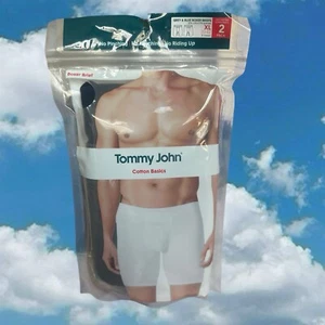 Tommy John Cotton Basics Contour Pouch Boxer Briefs Sz XL Gray Blue 9” Lot Of 2 - Picture 1 of 4
