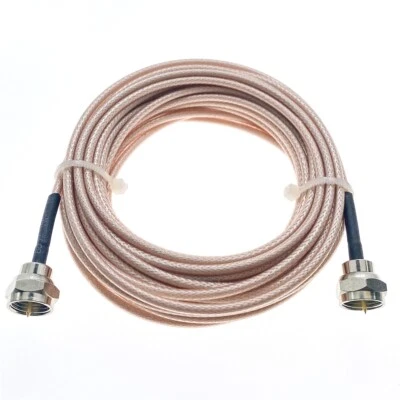 RG179 Cable F male to F male Plug Connector RF Coaxial Coax 75ohm TV Cable LOT - Image 1 of 4