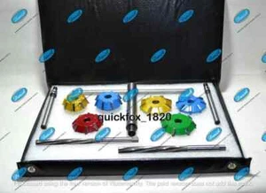VALVE SEAT CUTTER SET 6 pcs CARBIDE TIPPED 30 45 60 DEG - 3 ANGLE CUT SMYG - Imagen 1 de 4