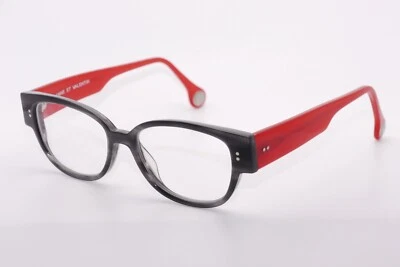 ANNE ET VALENTIN Olympe 1253  -50[]17-150 RED/GREY Eyeglass Frames-FRANCE - Image 1 of 4