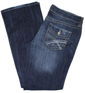 Decree Women's Bootcut Jeans Junior Size 13 - Ins. 32 - Midrise Mild Distressed - Picture 1 of 10