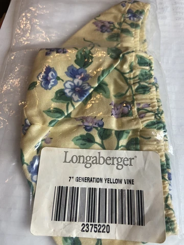 Longaberger Liner- 7”Generation- Yellow Vine- 2375220 Cover