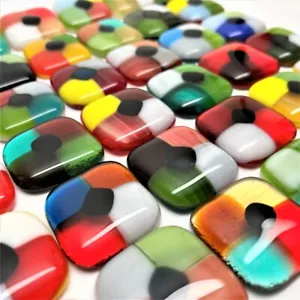 GESICHERTE Buntglasfliesen, LG, 8 Stck., PATCHWORK, sortiert - Bild 1 von 1