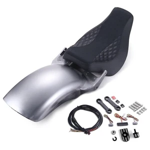 Rear Fender & Solo Seat Cushion for Harley Softail Heritage Classic FLHCSAN18-24 - Picture 1 of 5